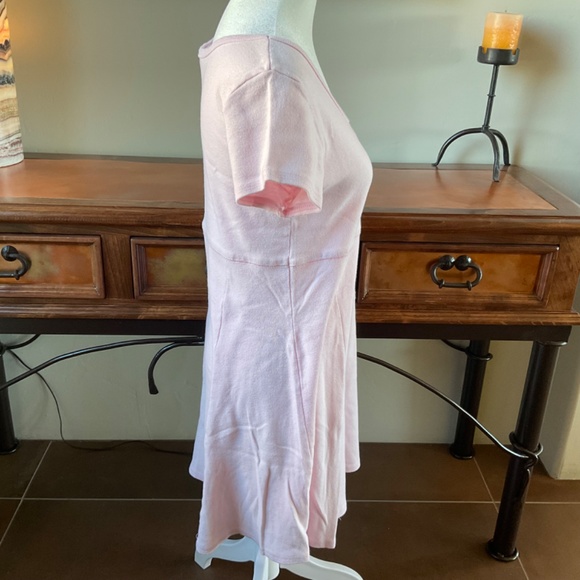 MODA INT’L Short Sleeve Baby Doll Dress. Pale Pink Size M - Picture 6 of 9